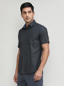 Phantom Slim Fit Premuim Cotton Printed Shirt With Regular Collar & Pocket