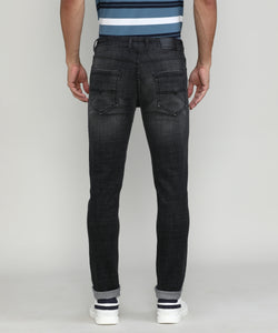 Carbon Shade Slim Tapered Stretch Denim