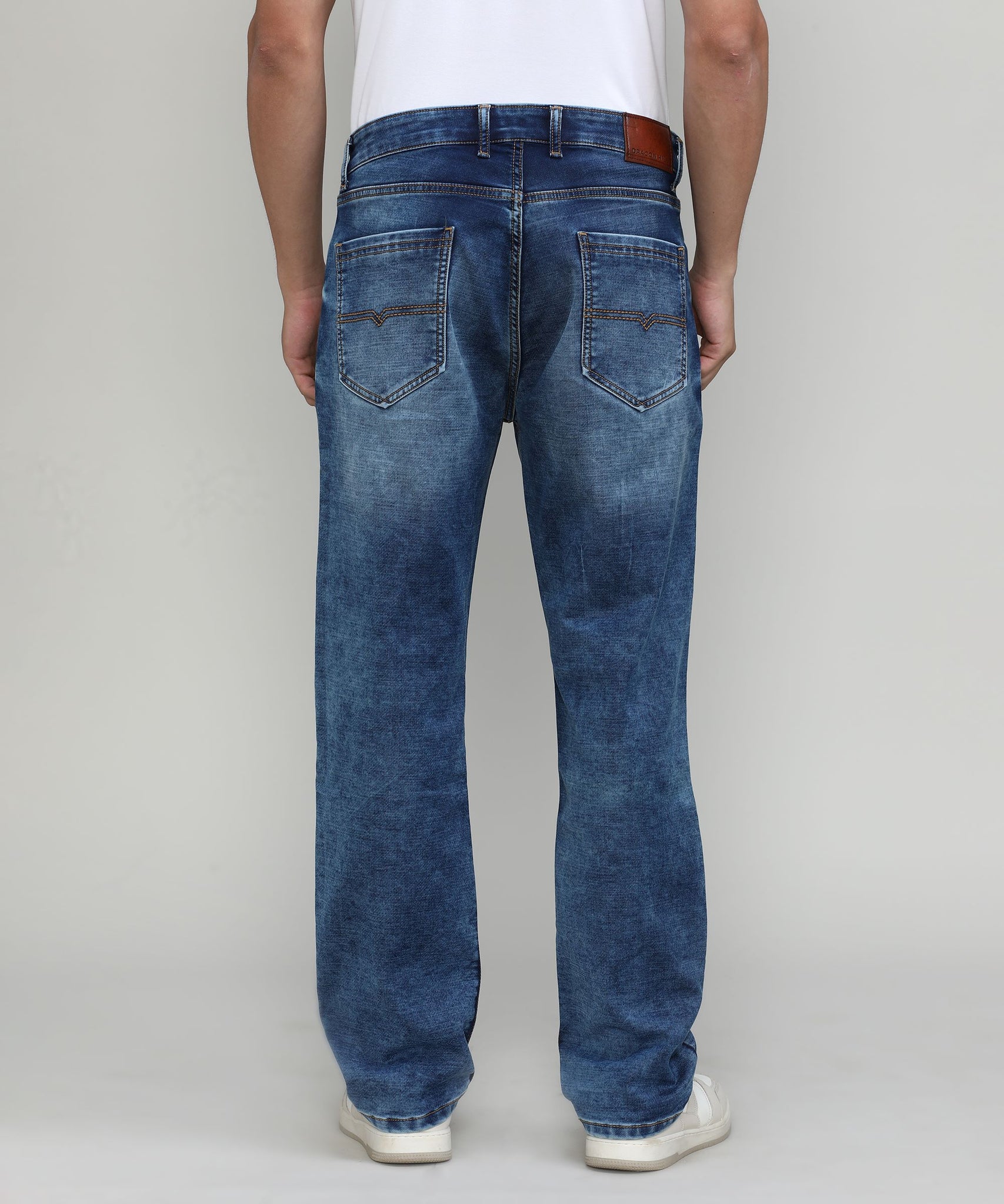 Frozone Blue Slim Straight Stretch Denim