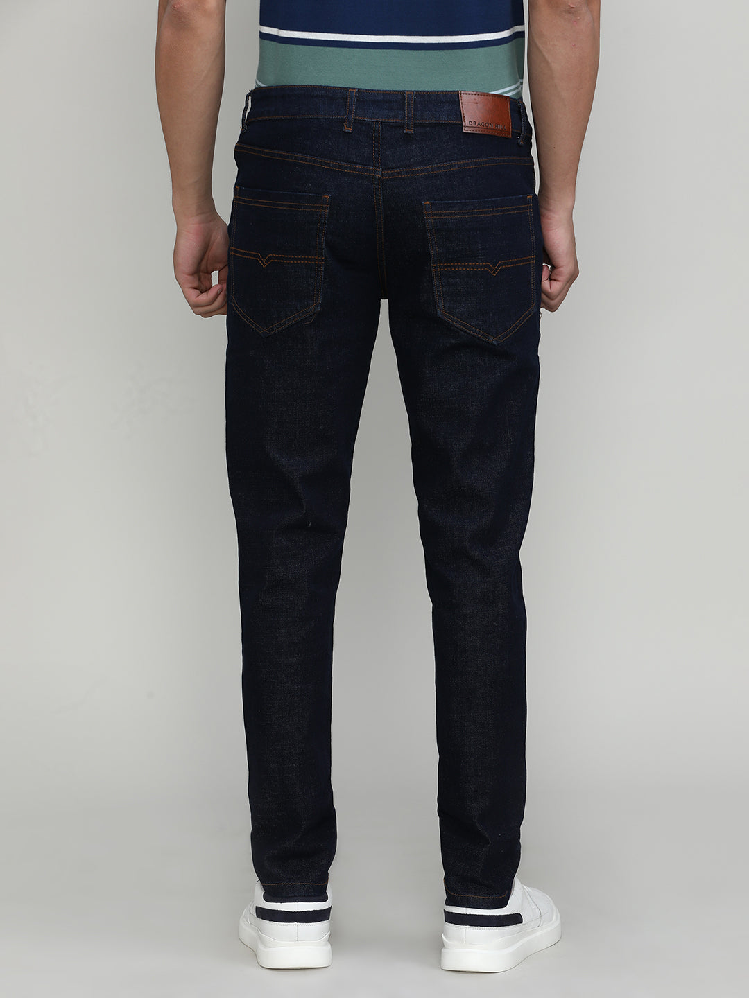 Raw Blue Ankle Length Stretch Denim