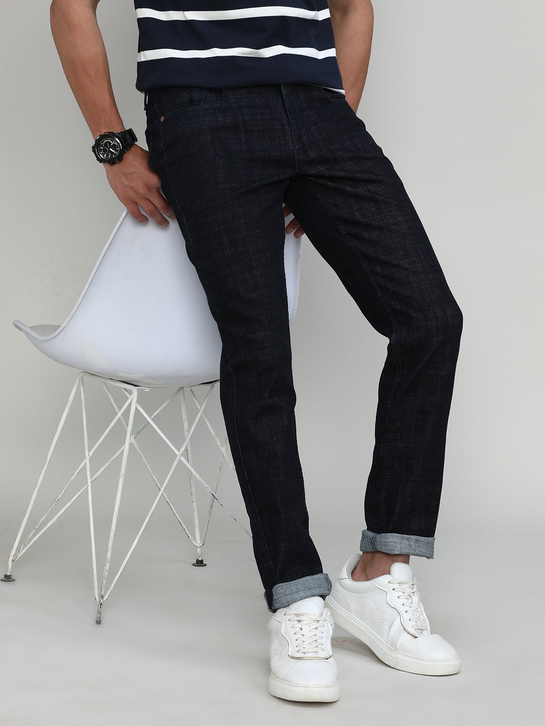 Raw Blue Slim Tapered Stretch Denim