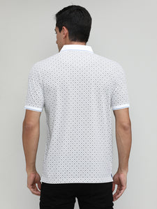 Phantom Jersey Cotton Lycra Printed Polo T-shirt