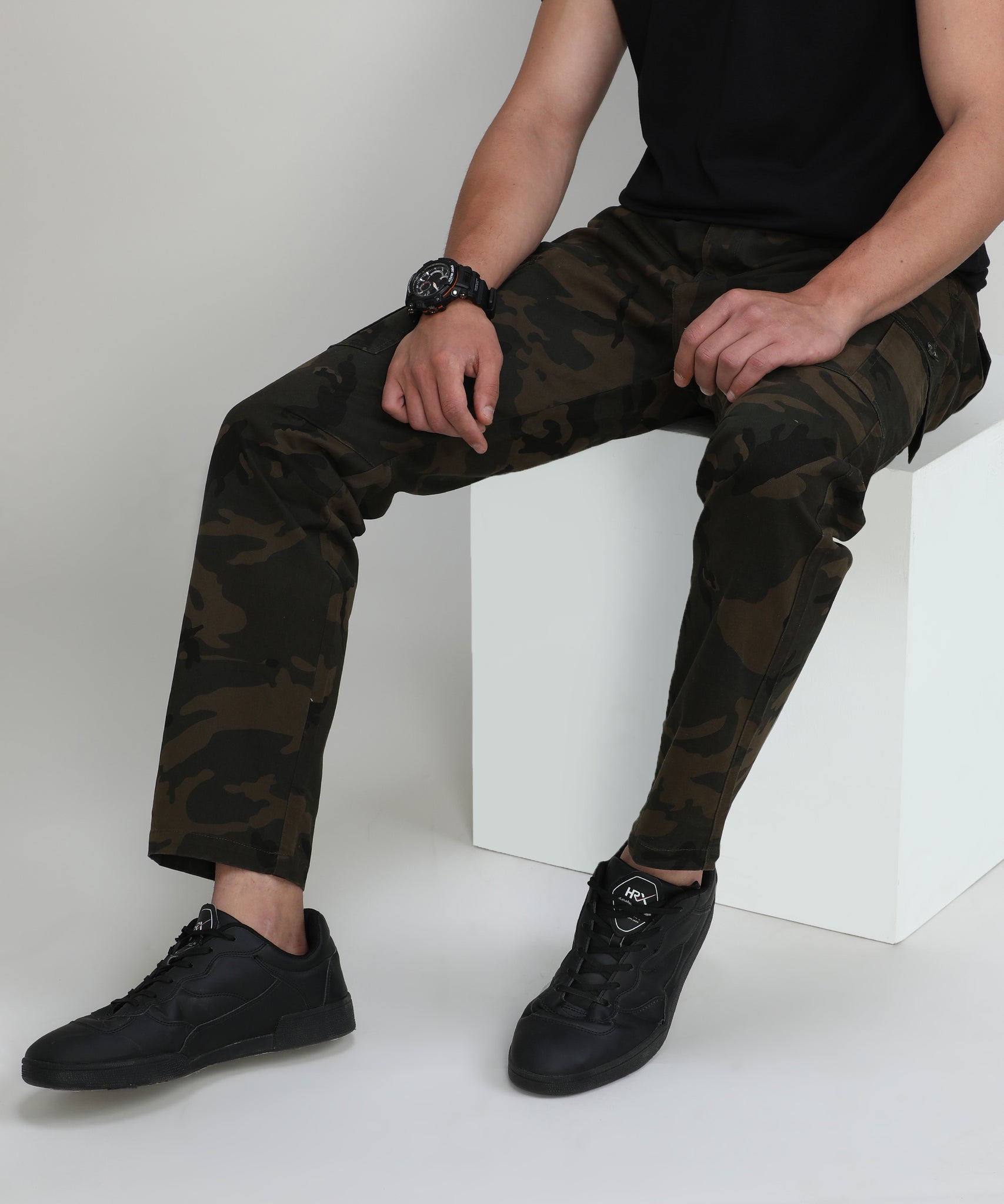 Camouflage Green Cargo Pants