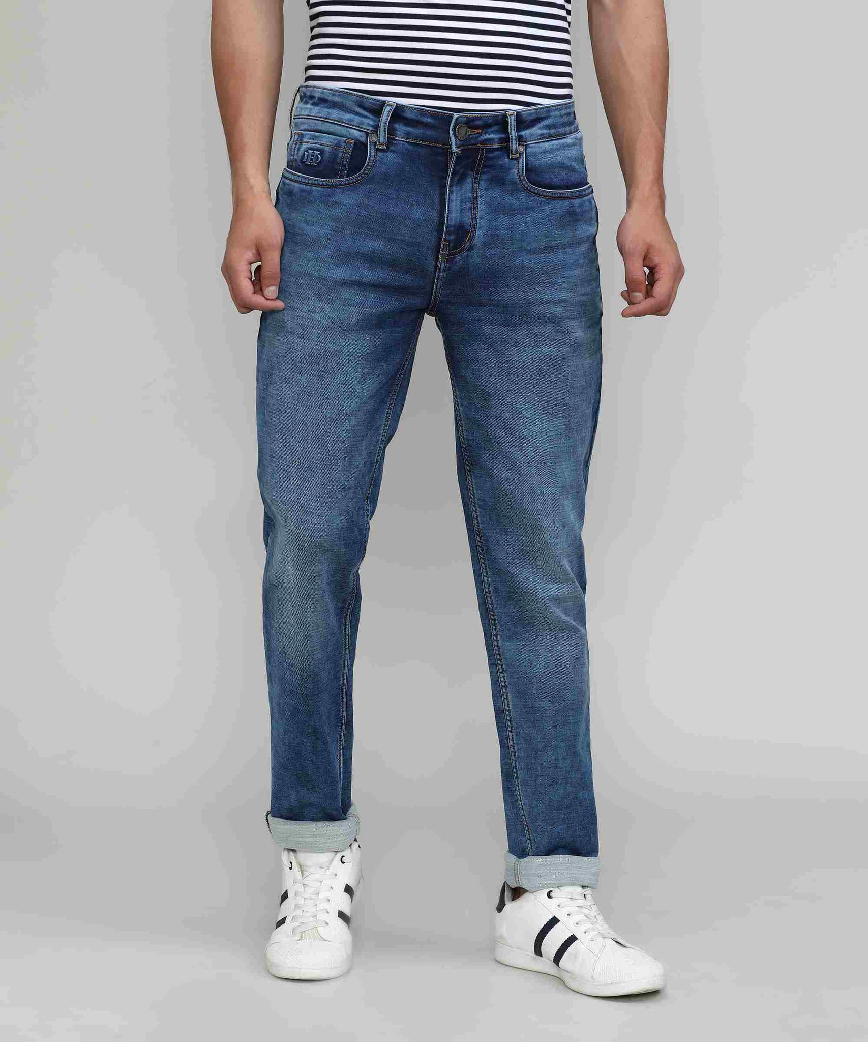 Frozone Blue Slim Tapered Stretch Denim