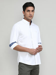 Salt Slim Fit Premuim Cotton Solid Shirt With Regular Collar