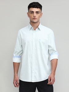 Fern Slim Fit Premium Cotton Printed Shirt -SS25