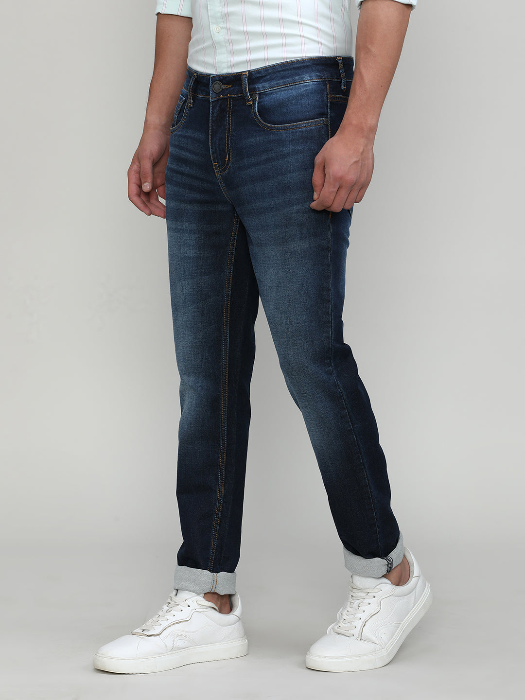 Deep Atlantic Slim Tapered Stretch Denim