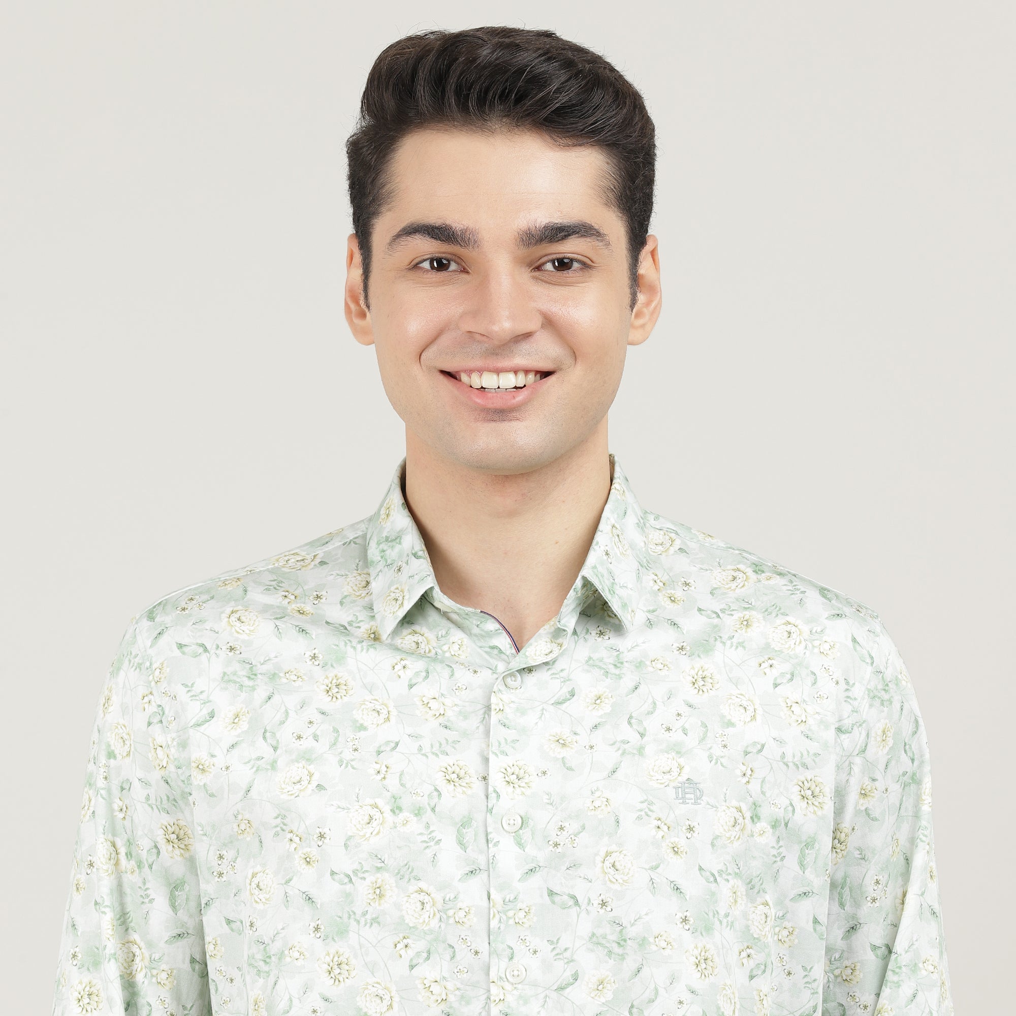 LAKE OLIVE, FULL SLEEVES SHIRT, PRINT-AW24