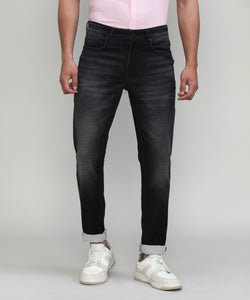 Black Stone Slim Tapered Stretch Denim