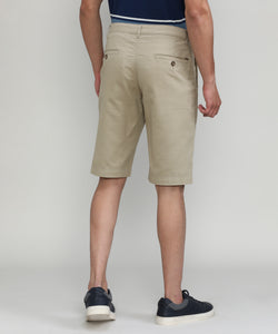 Khaki Shade Cotton Shorts