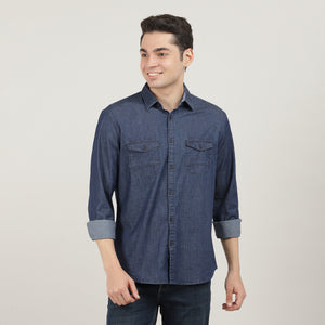 Denimax Full Sleeves Shirt With Double Pocket