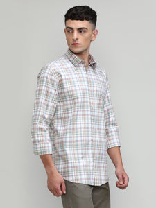 Exclusive Purple Collection Dry Berry Slim Fit Premium Cotton Checks Shirt