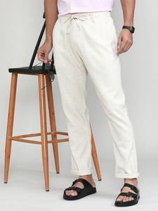 Natural Cotton Travel Trousers Regular Fit