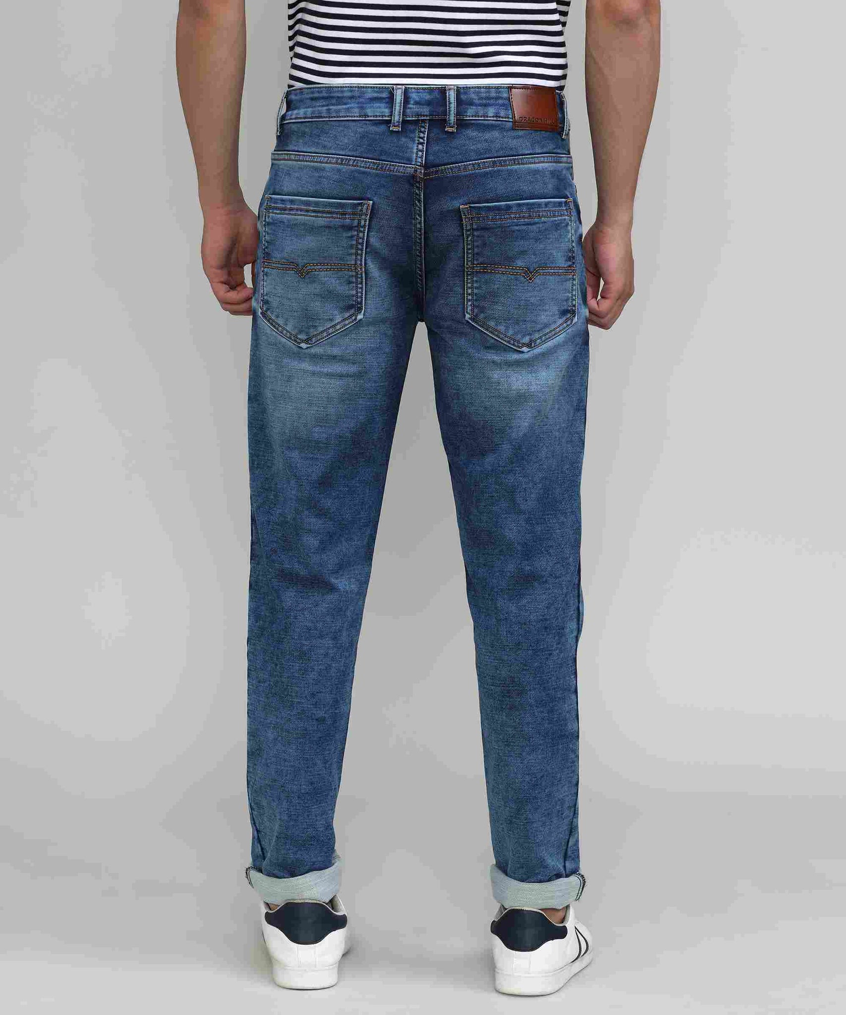 Frozone Blue Slim Tapered Stretch Denim
