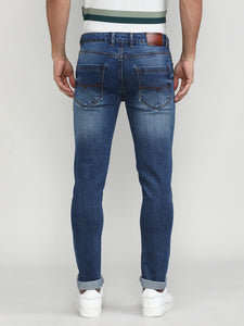 Ice Blue Slim Tapered Stretch Denim