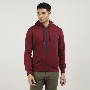 Wine, Fleece Full-Zip Hoodie