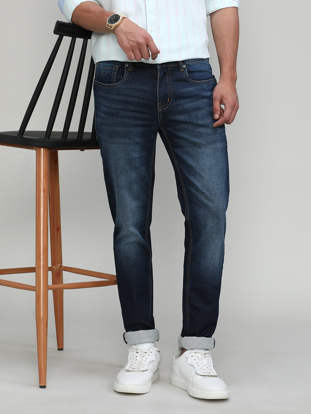 Deep Atlantic Slim Tapered Stretch Denim