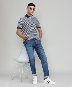 Frozone Blue Slim Tapered Stretch Denim