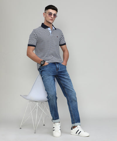 Frozone Blue Slim Tapered Stretch Denim