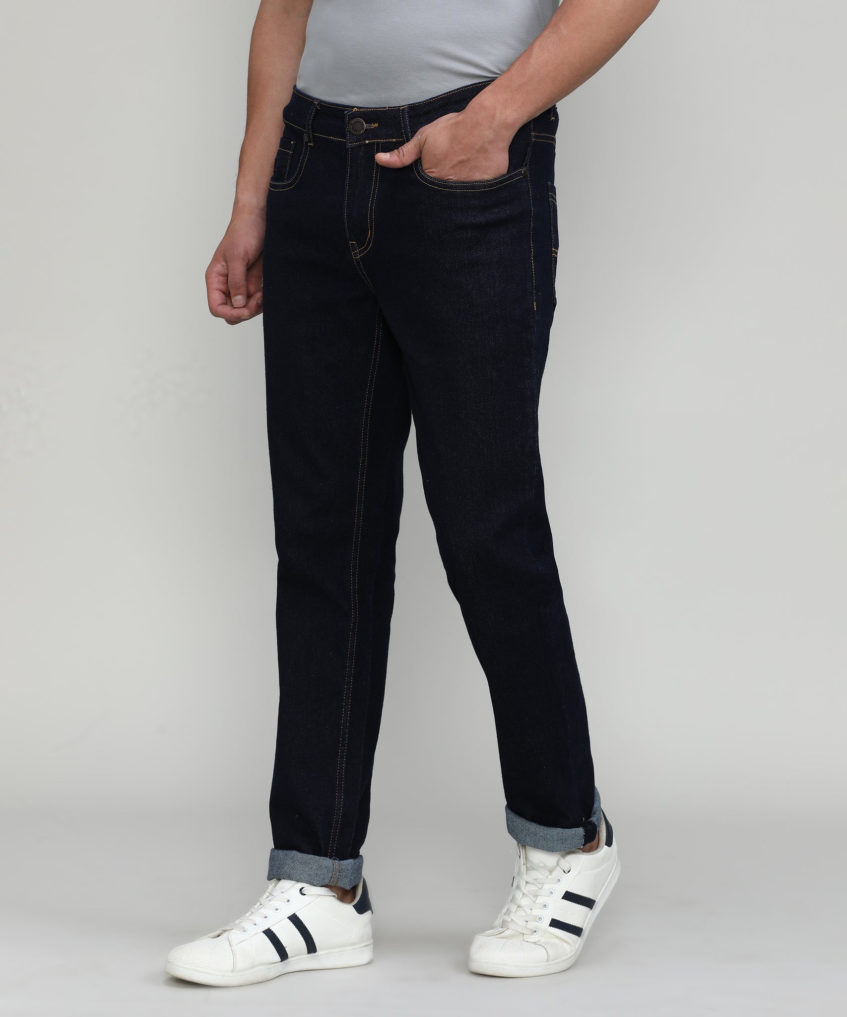 True Blue Ankle Length Stretch Denim