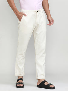 Natural Cotton Travel Trousers Regular Fit