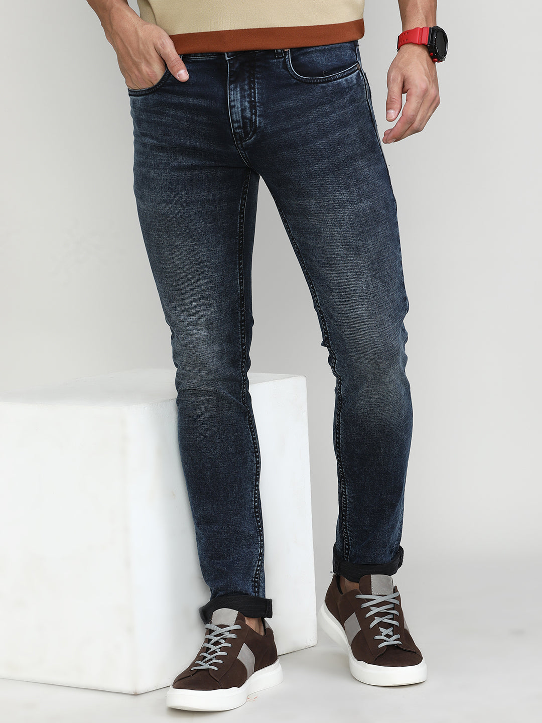 Moon Rock Slim Tapered Stretch Denim