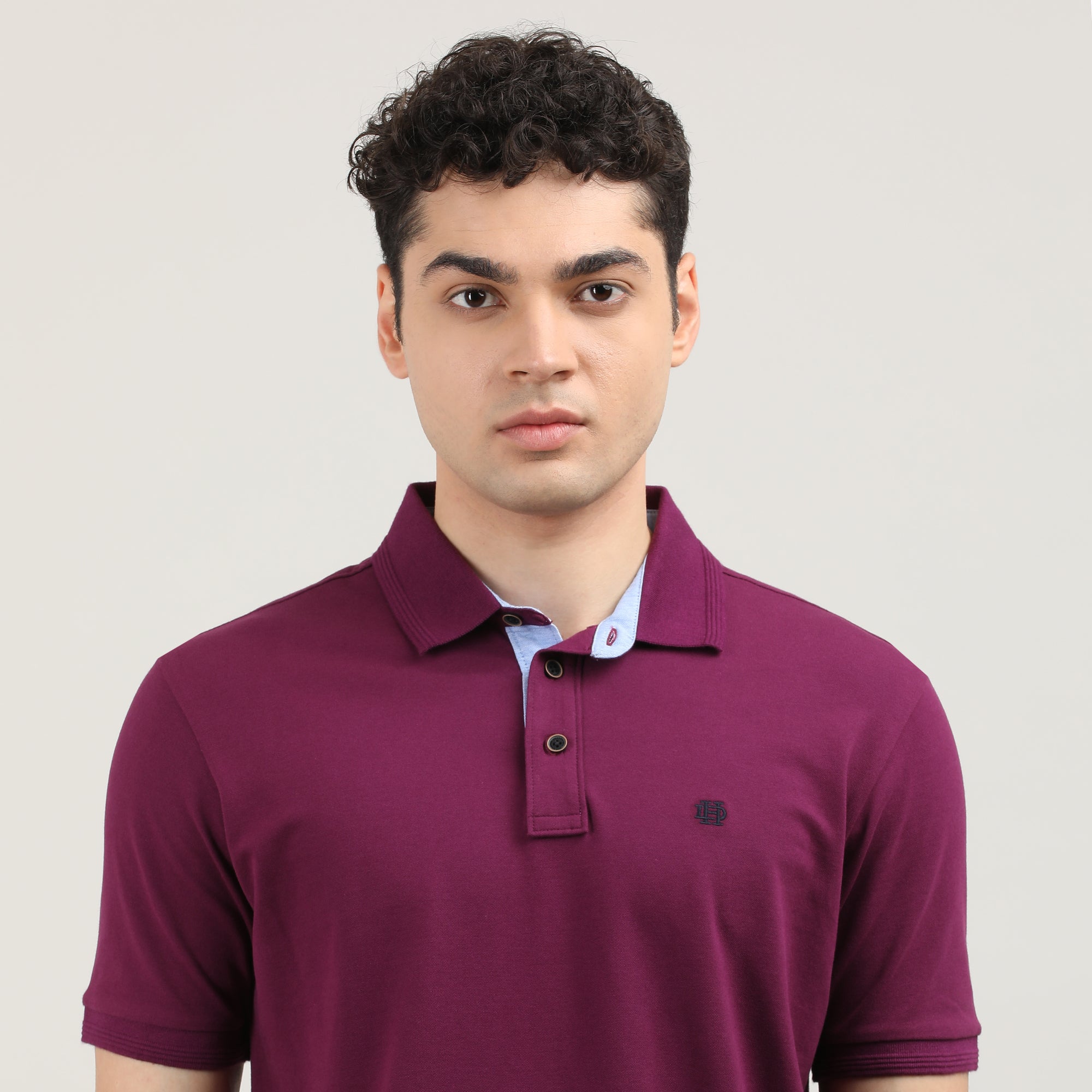 Deep Purple Pique Polo T-shirt