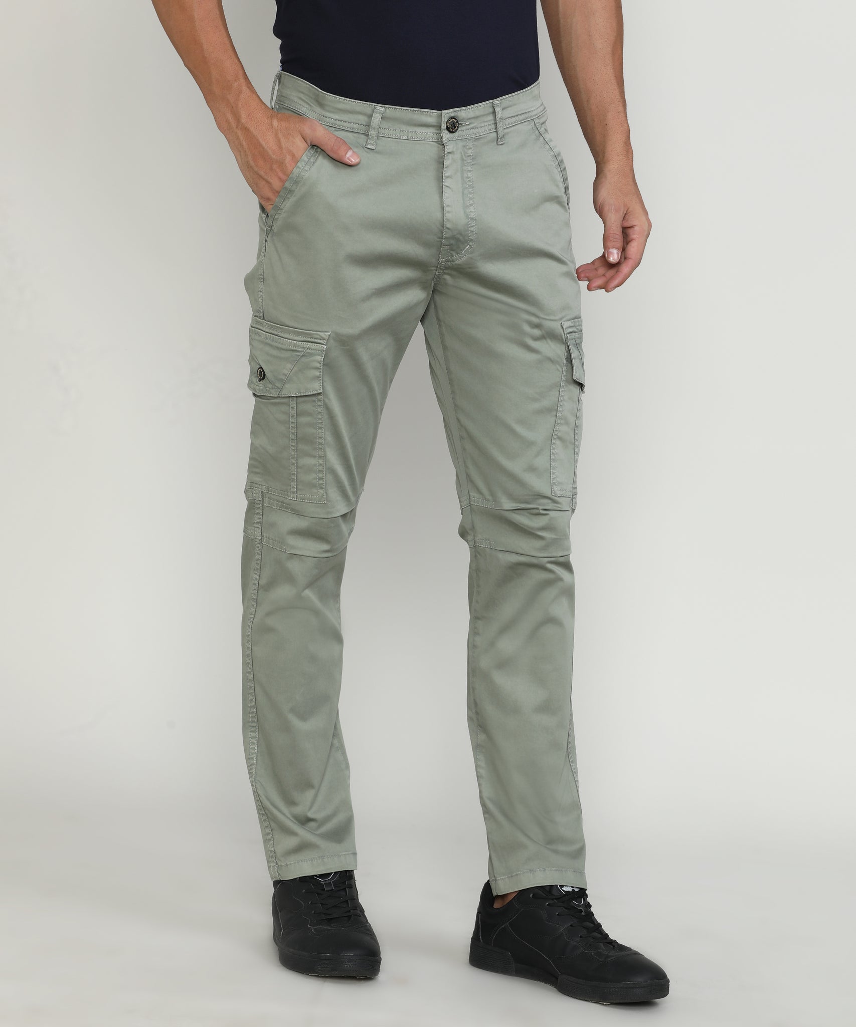 Pistachio Shade Cargo Pants