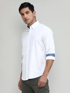 Salt Slim Fit Premuim Cotton Solid Shirt With Regular Collar