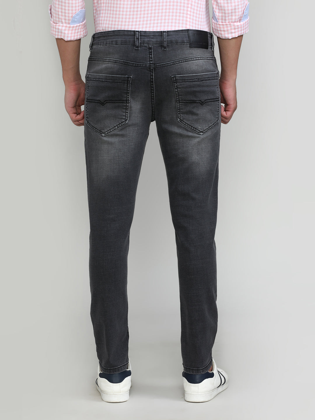 Grey Rock Ankle Length Stretch Denim
