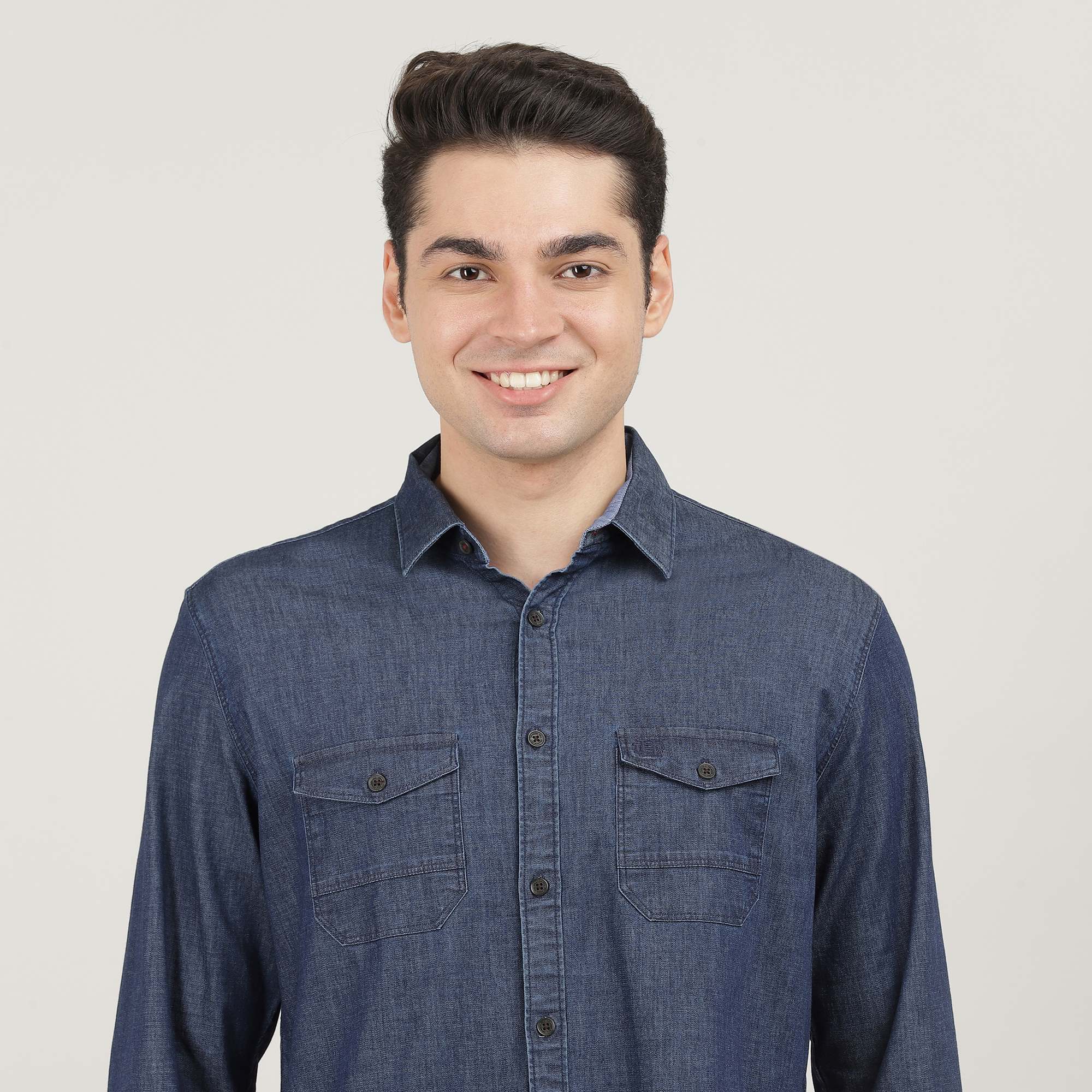 Denimax Full Sleeves Shirt With Double Pocket