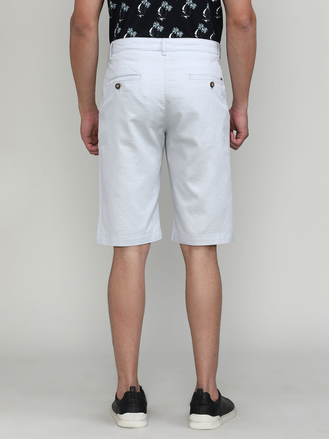 Sky Blue Cotton Shorts