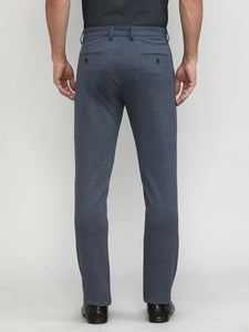 Royal Blue  Cotton Trousers Slim Tapered Fit