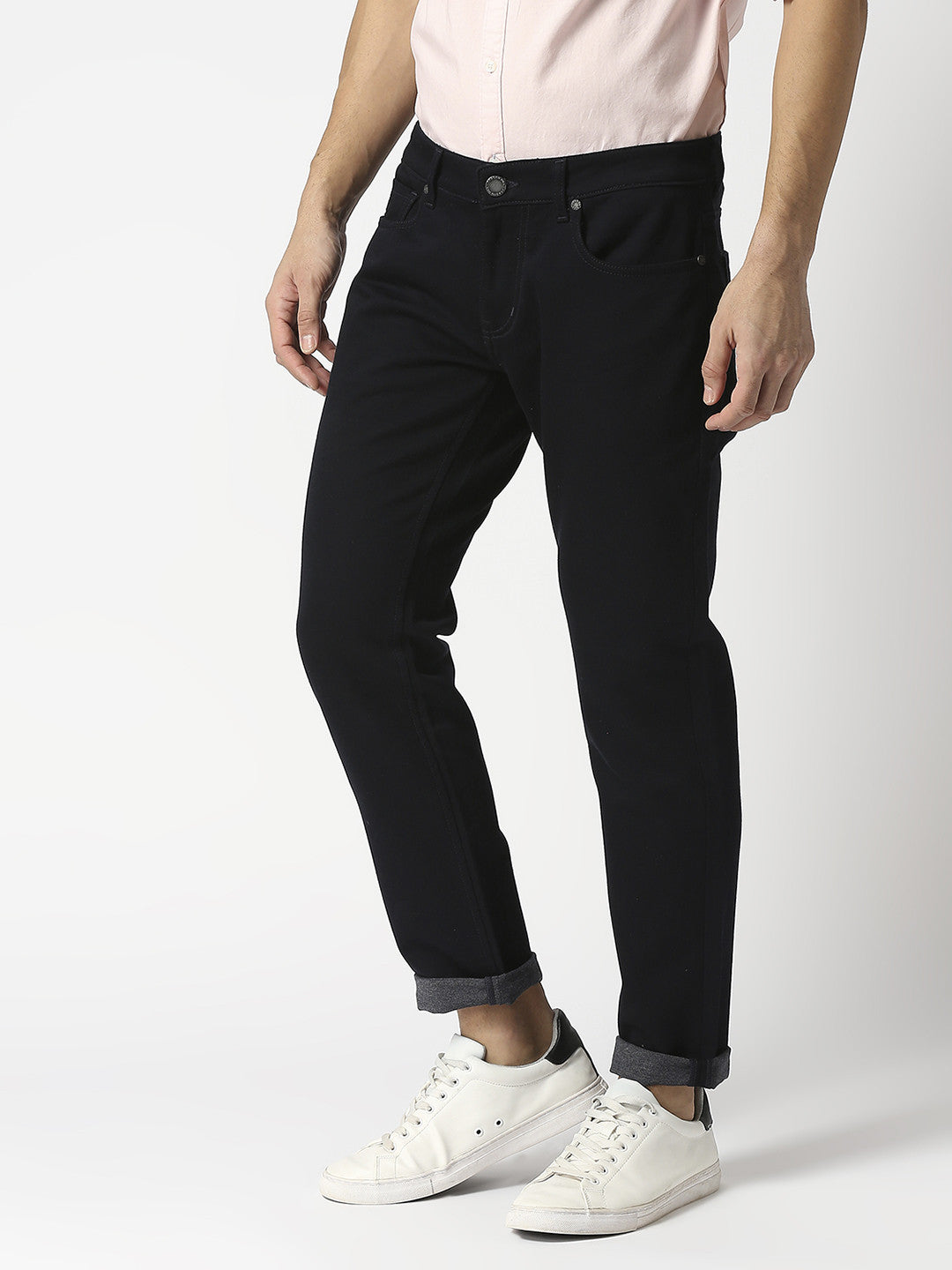 Black Slim Fit Cotton Stretch Jeans