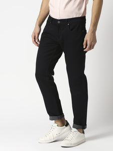 Black Slim Fit Cotton Stretch Jeans