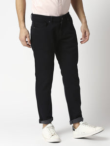 Black Slim Fit Cotton Stretch Jeans