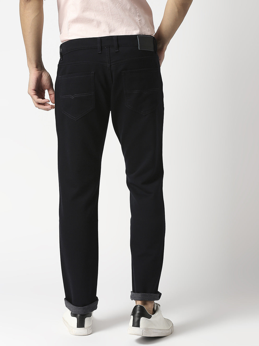 Black Slim Fit Cotton Stretch Jeans