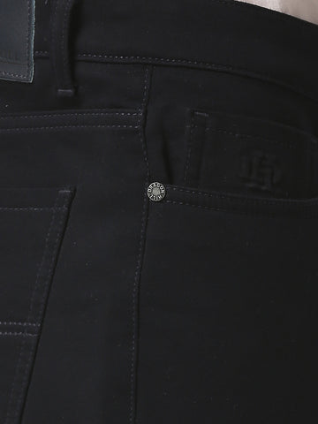 Black Slim Fit Cotton Stretch Jeans