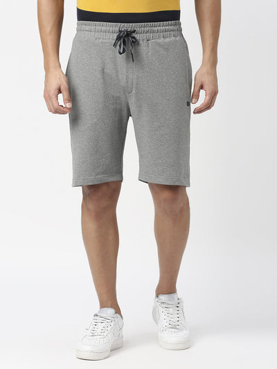 Anthra Melange French Terry Lycra Shorts