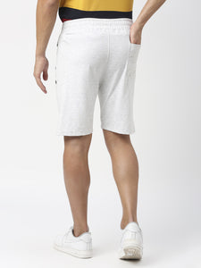 Ecru Tencel Lycra Shorts With Zipped Pocket