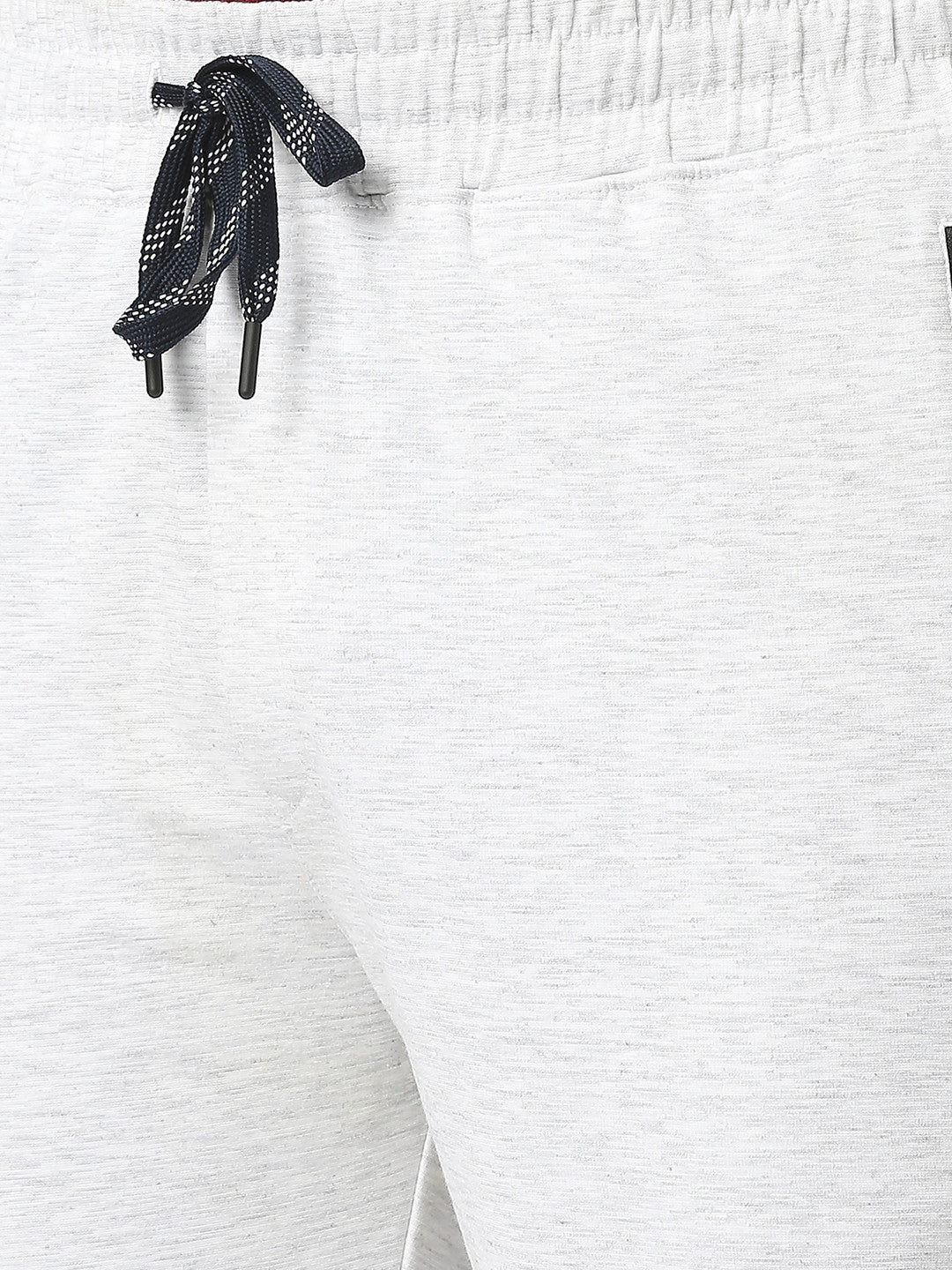 Ecru Tencel Lycra Shorts With Zipped Pocket