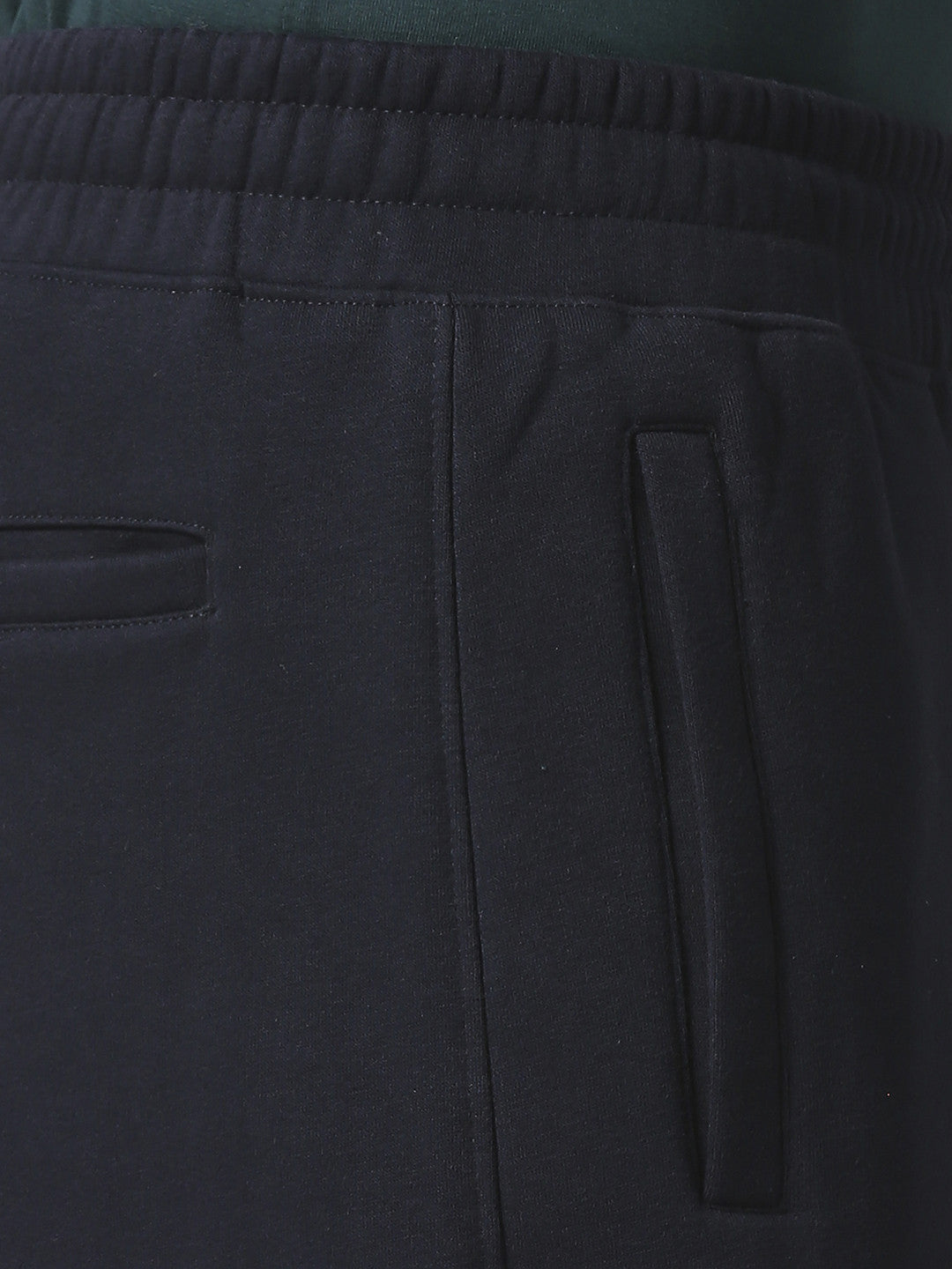 Navy Blue Fleece Track Pants