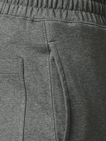 Anthra Melange French Terry Lycra Track Pants